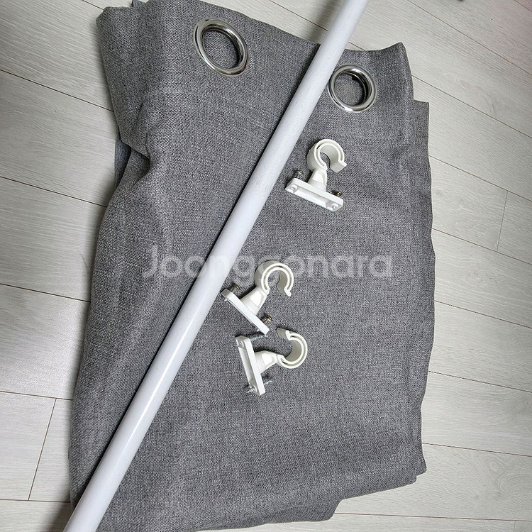 그레이 커튼 세트 1700x1300사이즈 2장--0