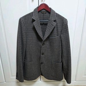 프랑스 오피씬제너럴 체크 울 자켓 (50)