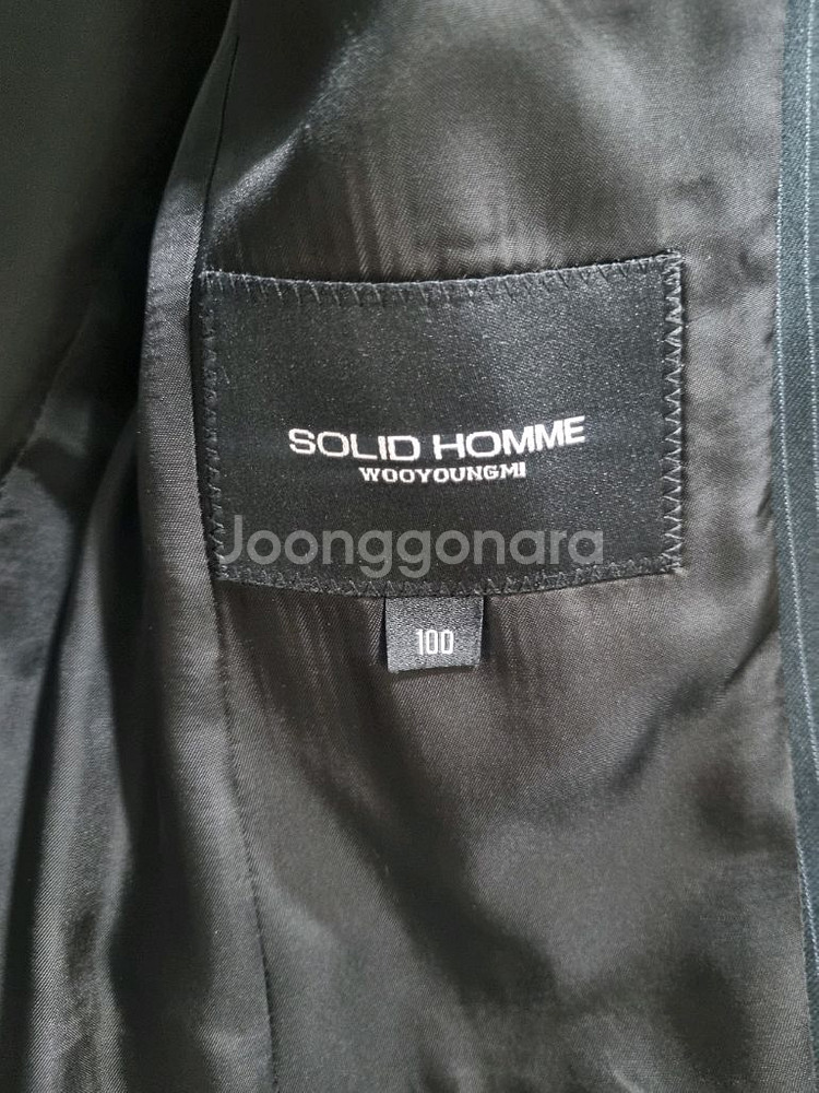 남성 솔리드옴므 우영미 정장 자켓 네이비--3