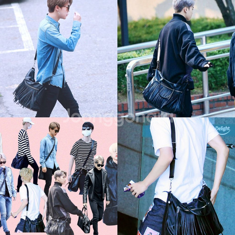 bts 지민 착용 생로랑 가방--0
