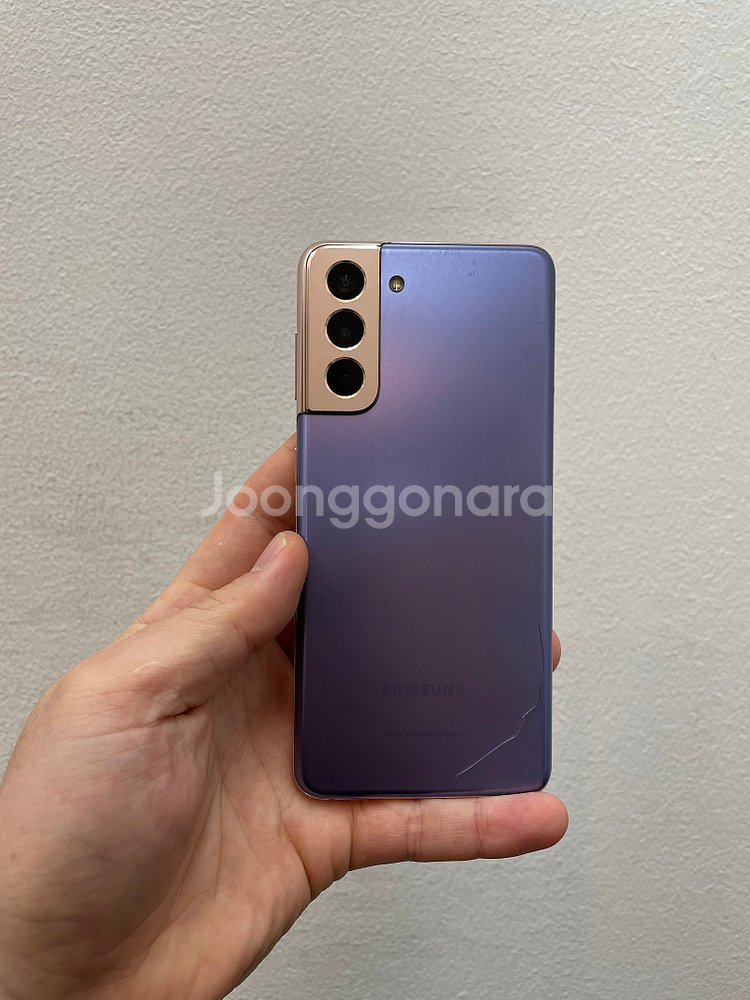 갤럭시S21 팬텀바이올렛 256GB 무잔상 가성비좋은 중고18만6cjs팝니다--0