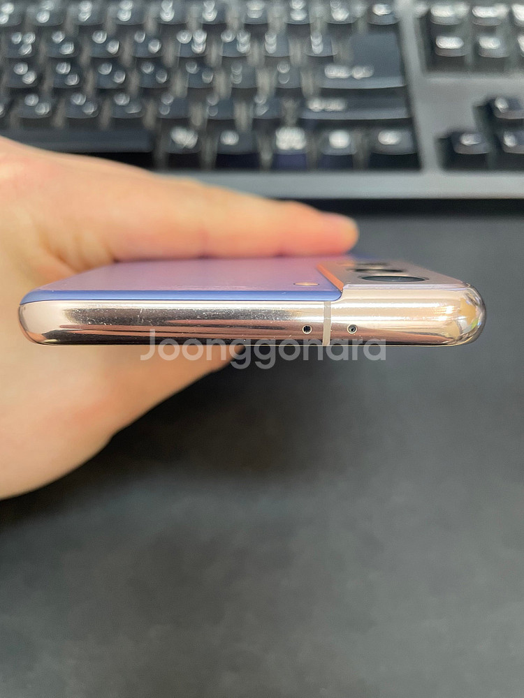 갤럭시S21 팬텀바이올렛 256GB 무잔상 가성비좋은 중고18만6cjs팝니다--2