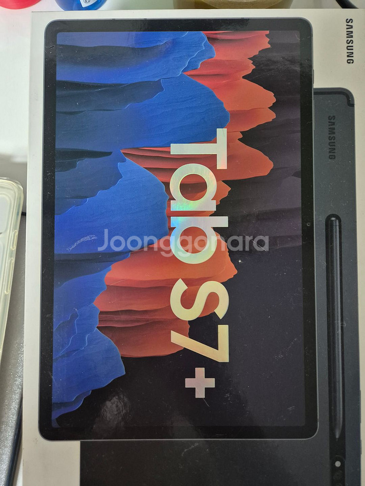 갤럭시탭 s7 플러스 , 갤럭시탭 s7+ 256g wifi 풀박스(깨끗합니다)--0