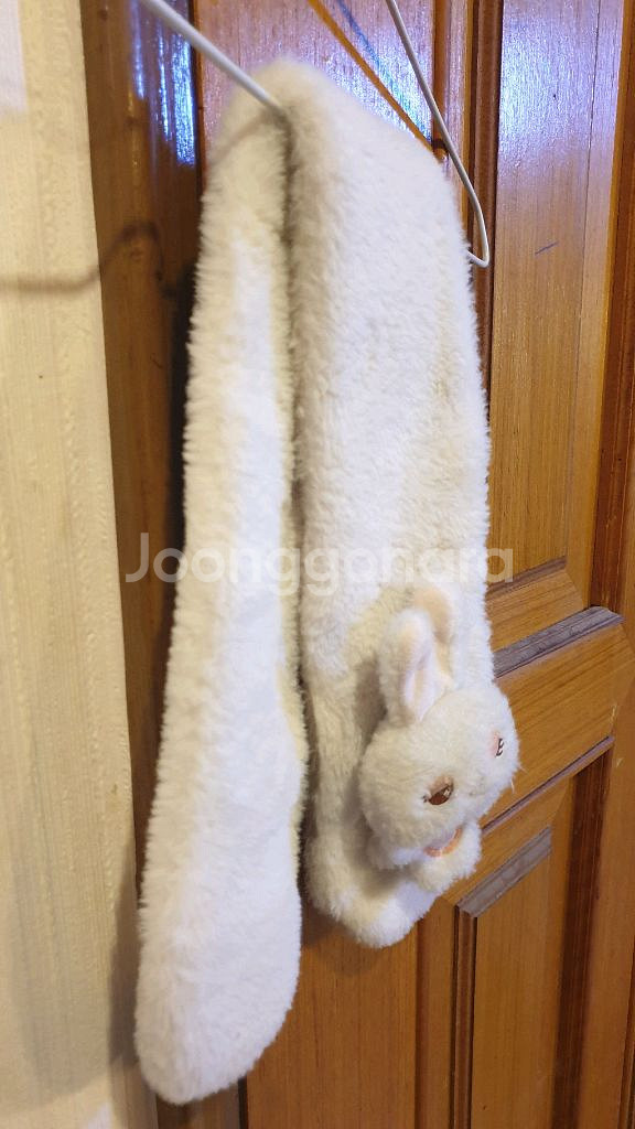 토끼 캐릭터 털 목도리--8
