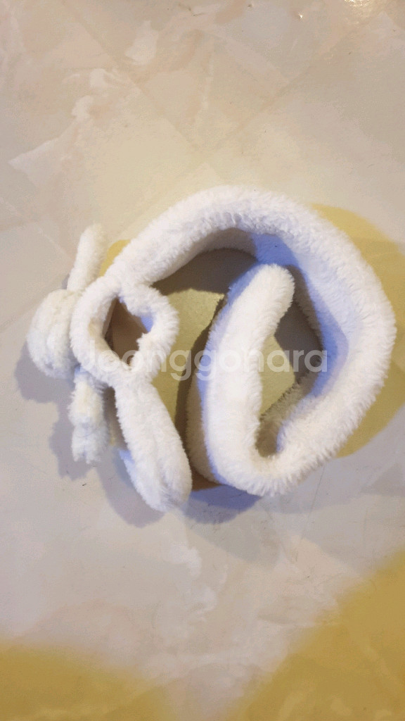 토끼 캐릭터 털 목도리--9