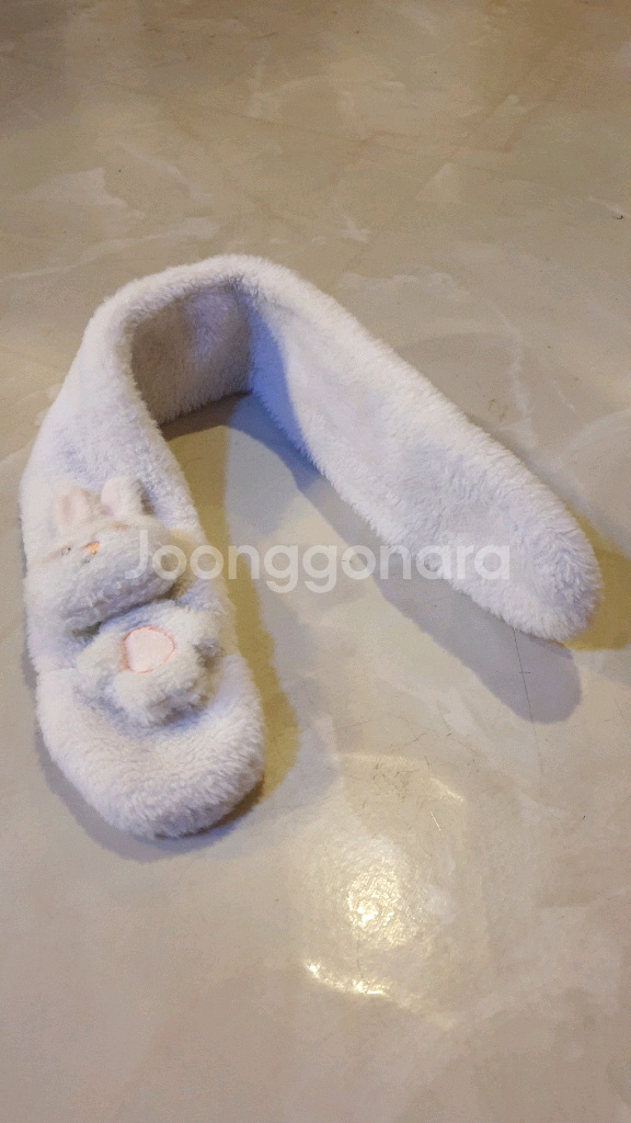 토끼 캐릭터 털 목도리--7