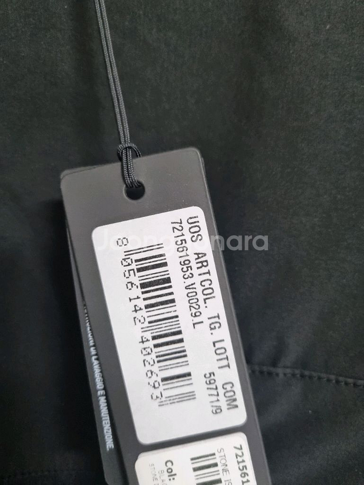 스톤아일랜드 가먼트다잉 투포켓 맨투맨L 블랙--4