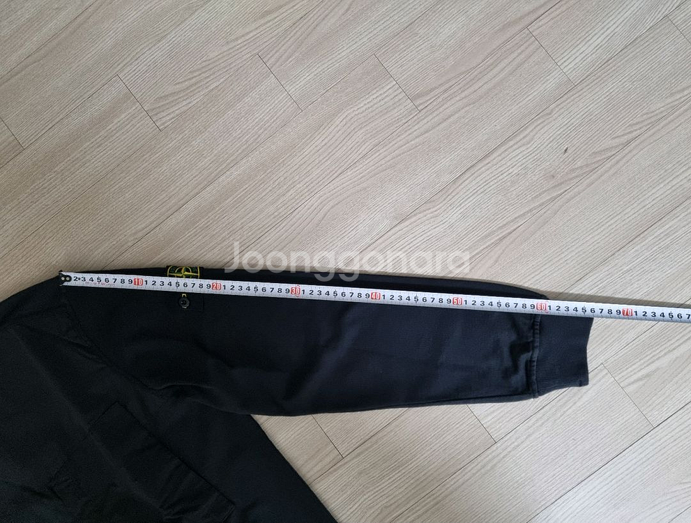 스톤아일랜드 가먼트다잉 투포켓 맨투맨L 블랙--7