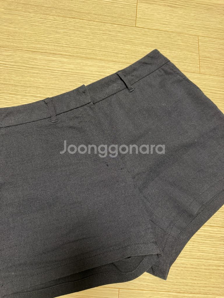 여성 네이비 반바지--1