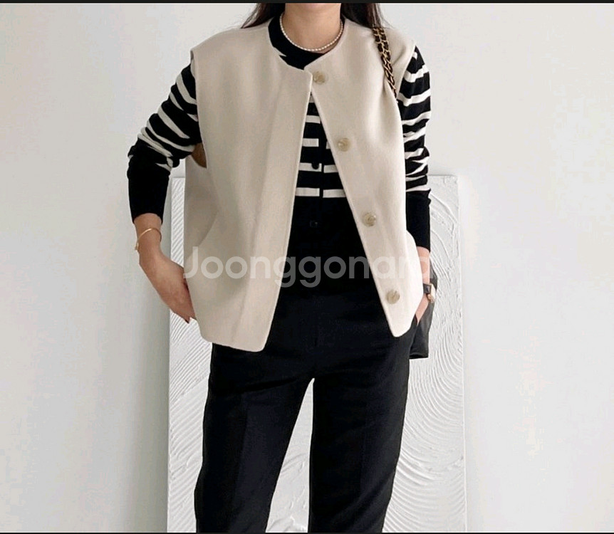 애프터글로우 핸드메이드 베스트--0