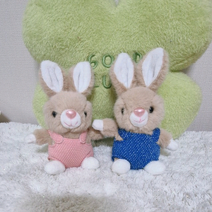 2개세트 토끼키링 퍼토끼 토끼인형