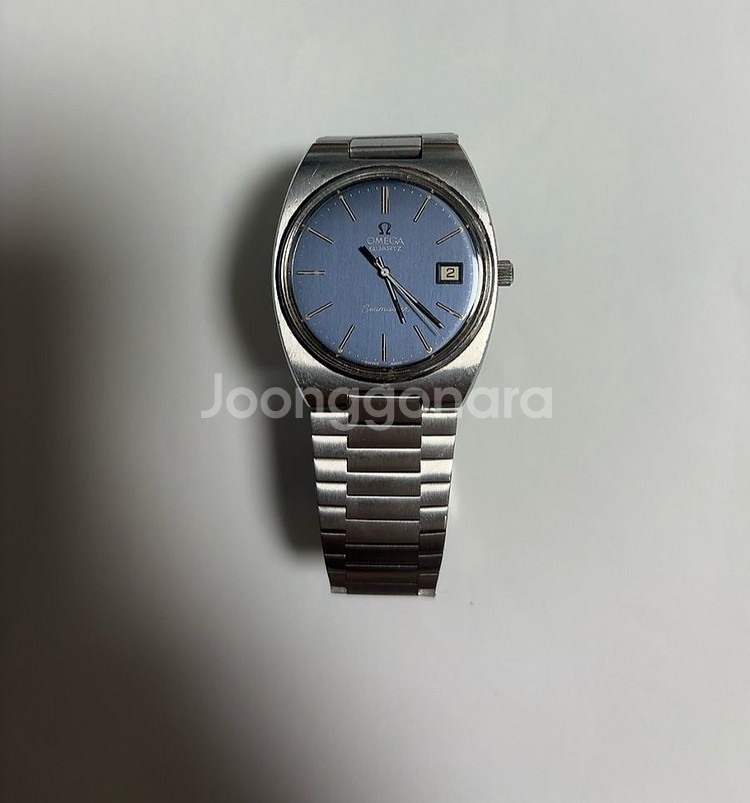 빈티지 오메가 씨마스터 쿼츠 시계--0