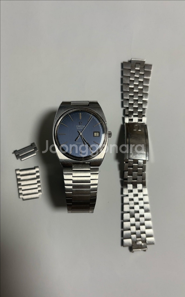 빈티지 오메가 씨마스터 쿼츠 시계--3