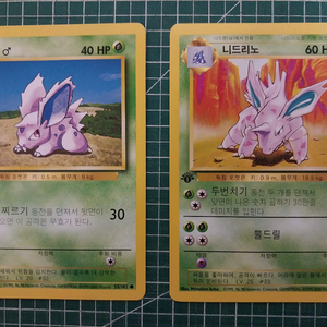 포켓몬카드 니드런, 니드리노 초판 1st 일괄