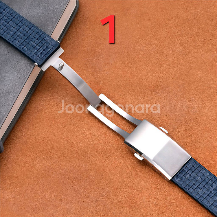 22mm 불소고무 고급 스트랩 2종. 새상품--2