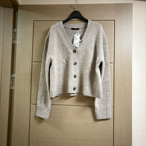 (새상품) 탑텐 램스울 크롭가디건 100