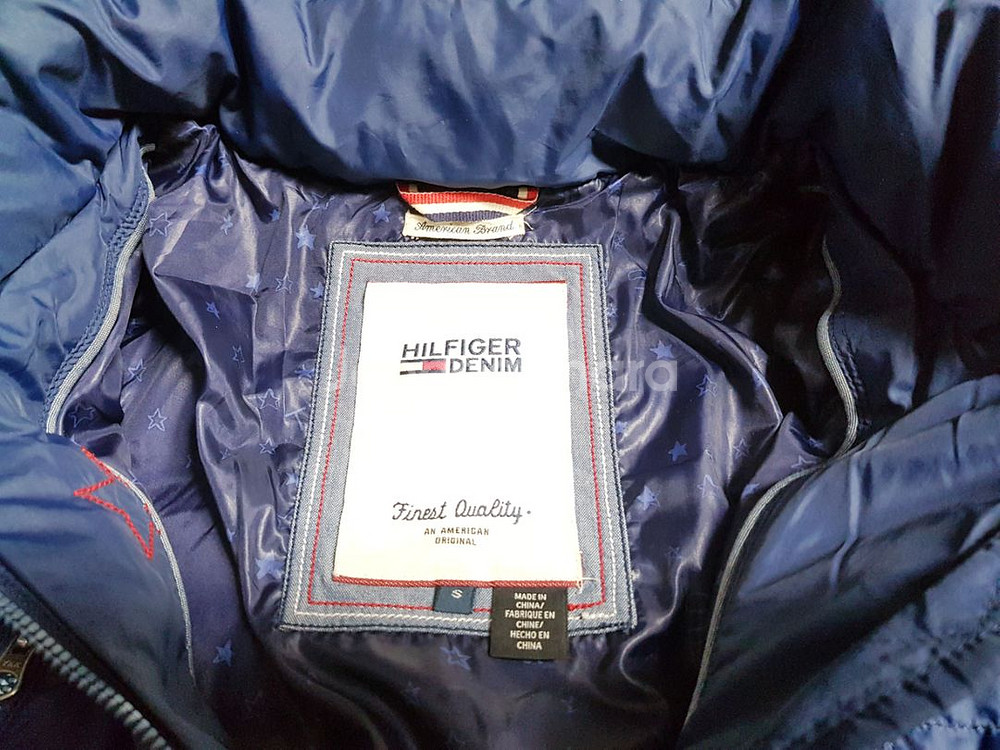 타미힐피거 데님 플레인 폴리 다운 롱패딩 점퍼--5