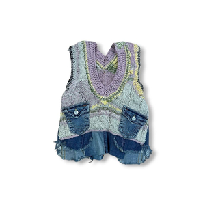 트루릴리전 니트 조끼