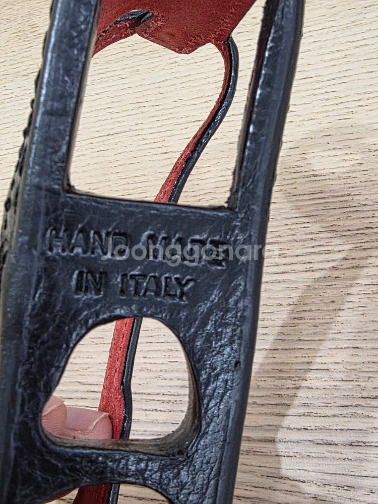 이태리 루이지 라이카 Q2 가죽 하프케이스 블랙 판매--6