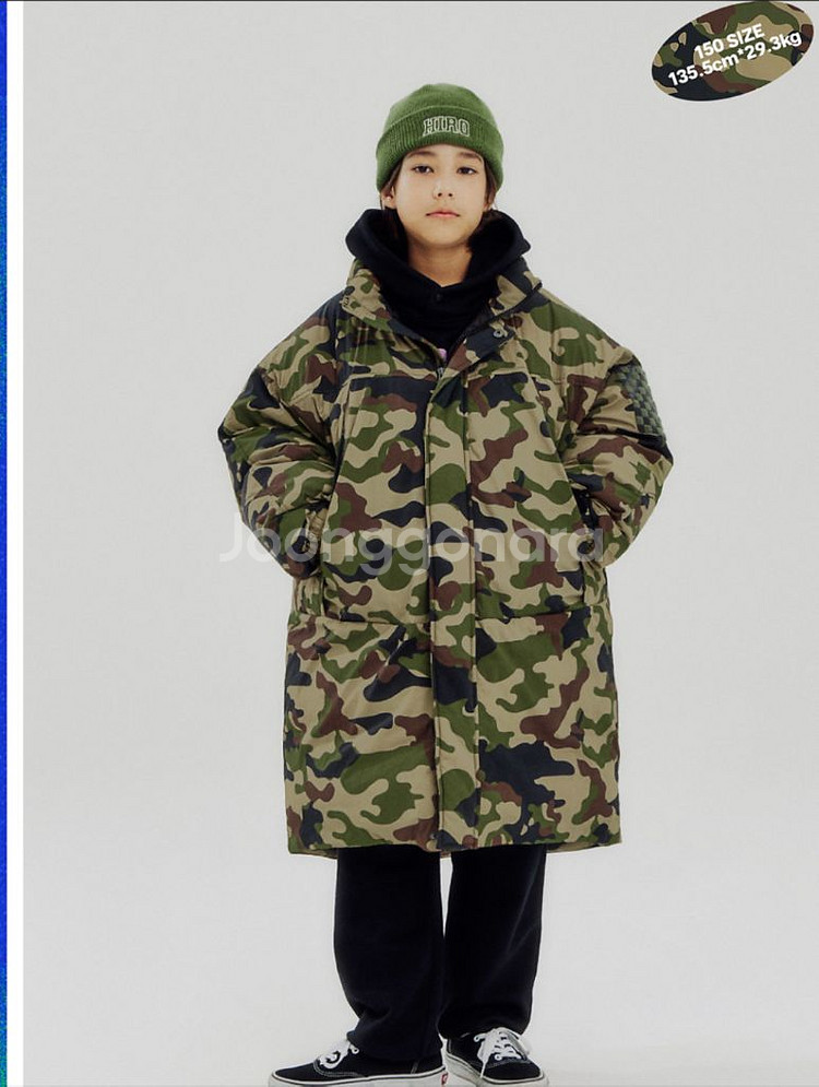 HIRO 몬스터패딩 아동 카모플라주 패딩점퍼 140--0