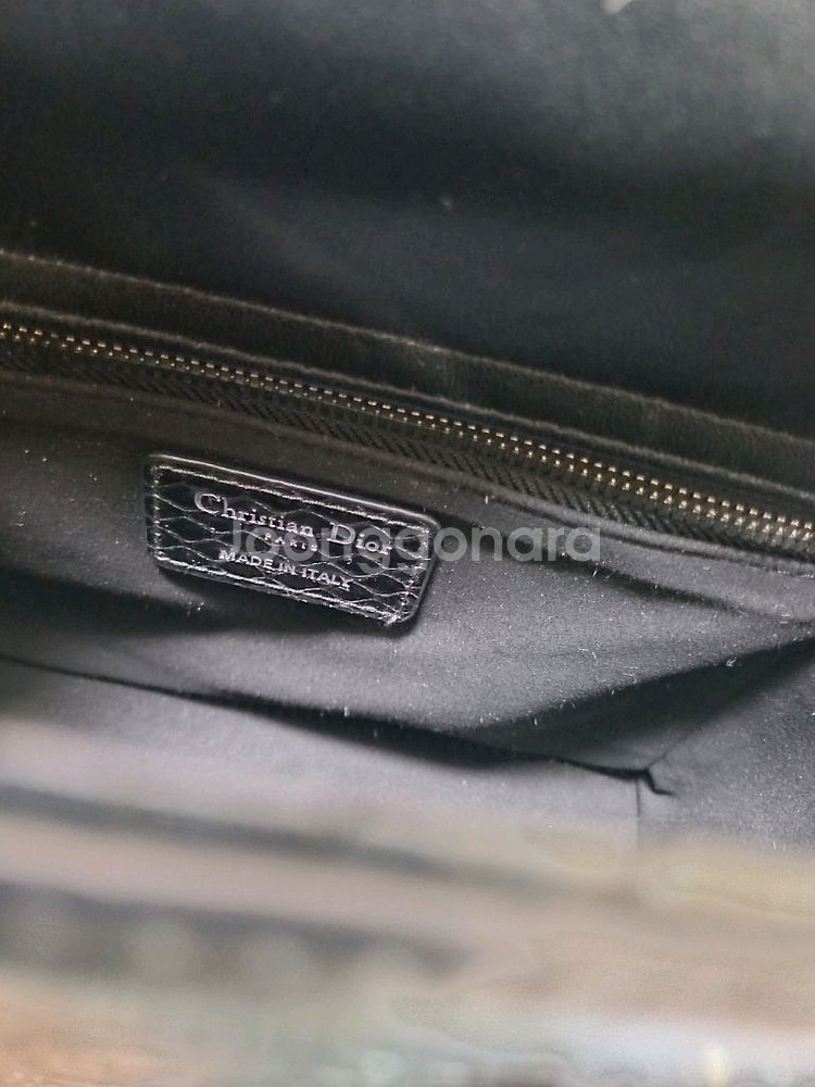 디올 레이디백 스몰 20cm 실버메탈릭 피아톤 제작--4