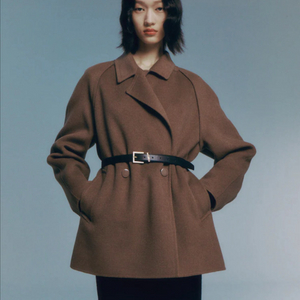 구호 핸드메이드 더블 자켓 코트