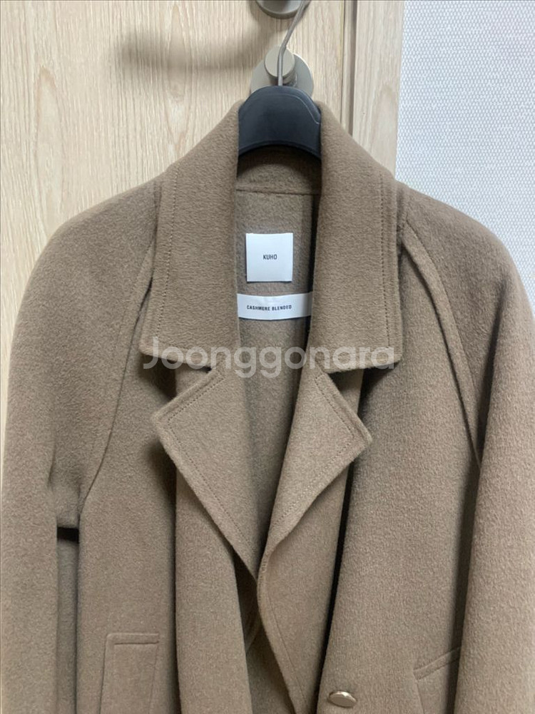 구호 핸드메이드 더블 자켓 코트--4