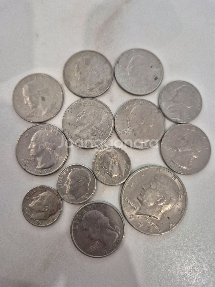 택배포함 수집품 기념품 외국동전 미국동전 달라 센트 미국 니켈 동전 컬렉션--0