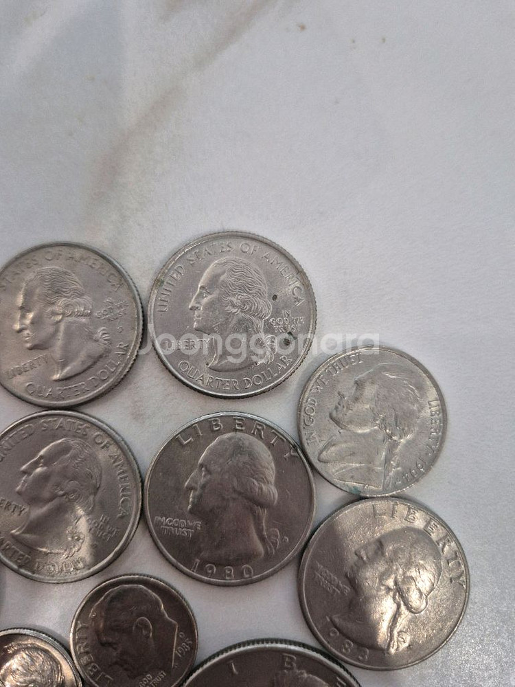 택배포함 수집품 기념품 외국동전 미국동전 달라 센트 미국 니켈 동전 컬렉션--3