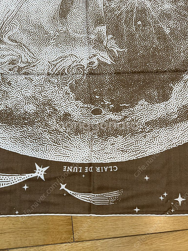 에르메스 140 실크 캐시미어 숄 스카프 clair de lune 새제품--3