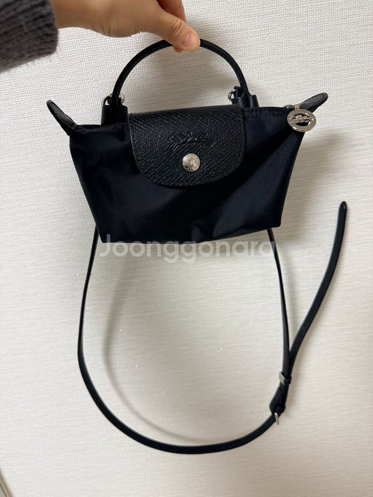 롱샴 르 플리아쥬 미니 블랙 판매합니다--1