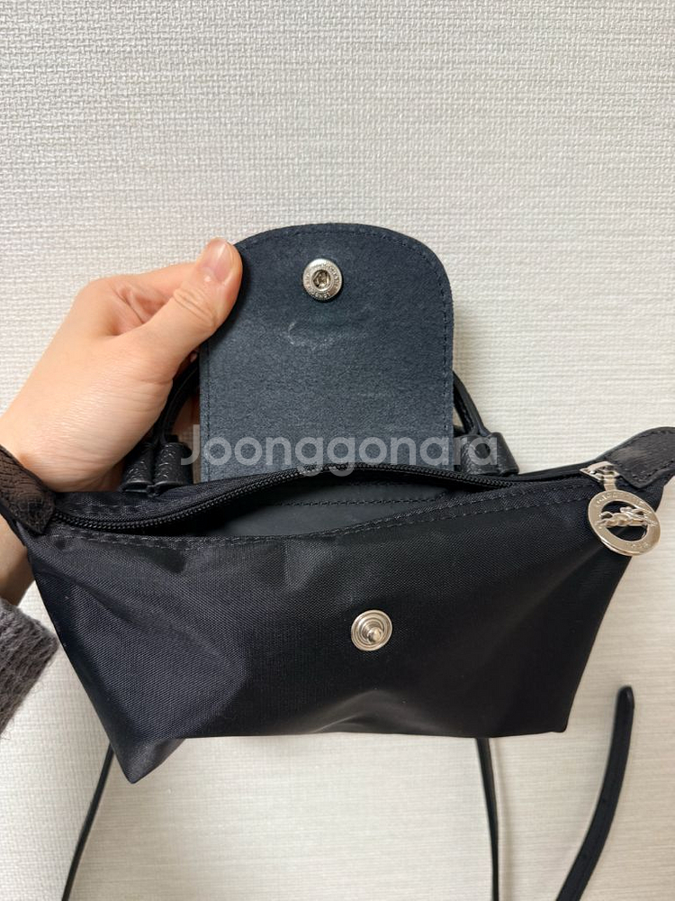 롱샴 르 플리아쥬 미니 블랙 판매합니다--5