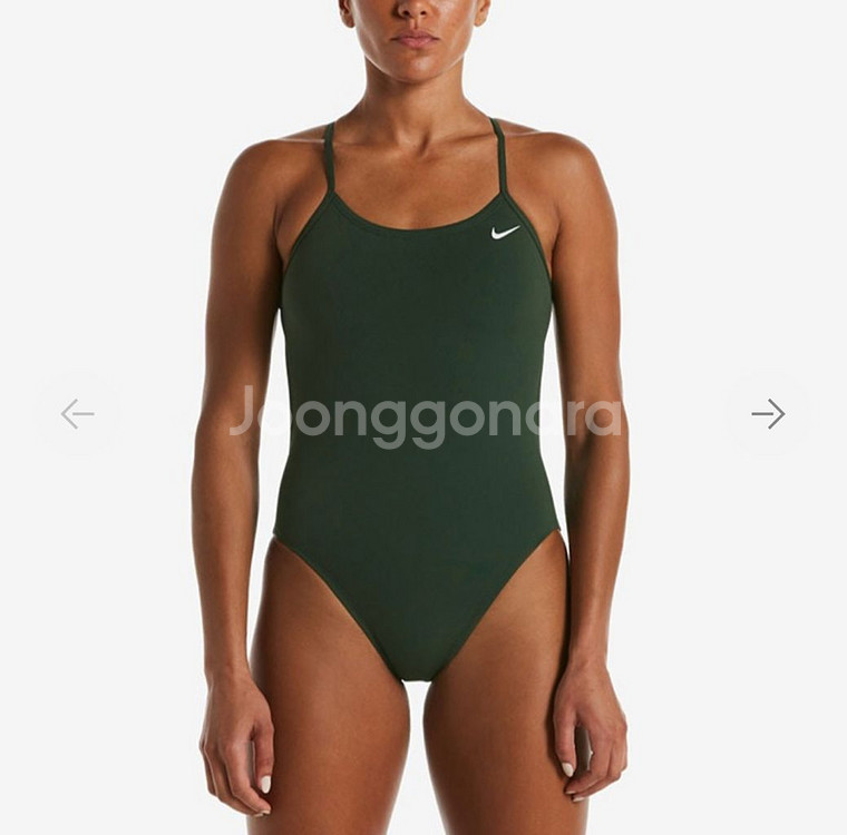 나이키 컷아웃 골지그린 수영복 28--0
