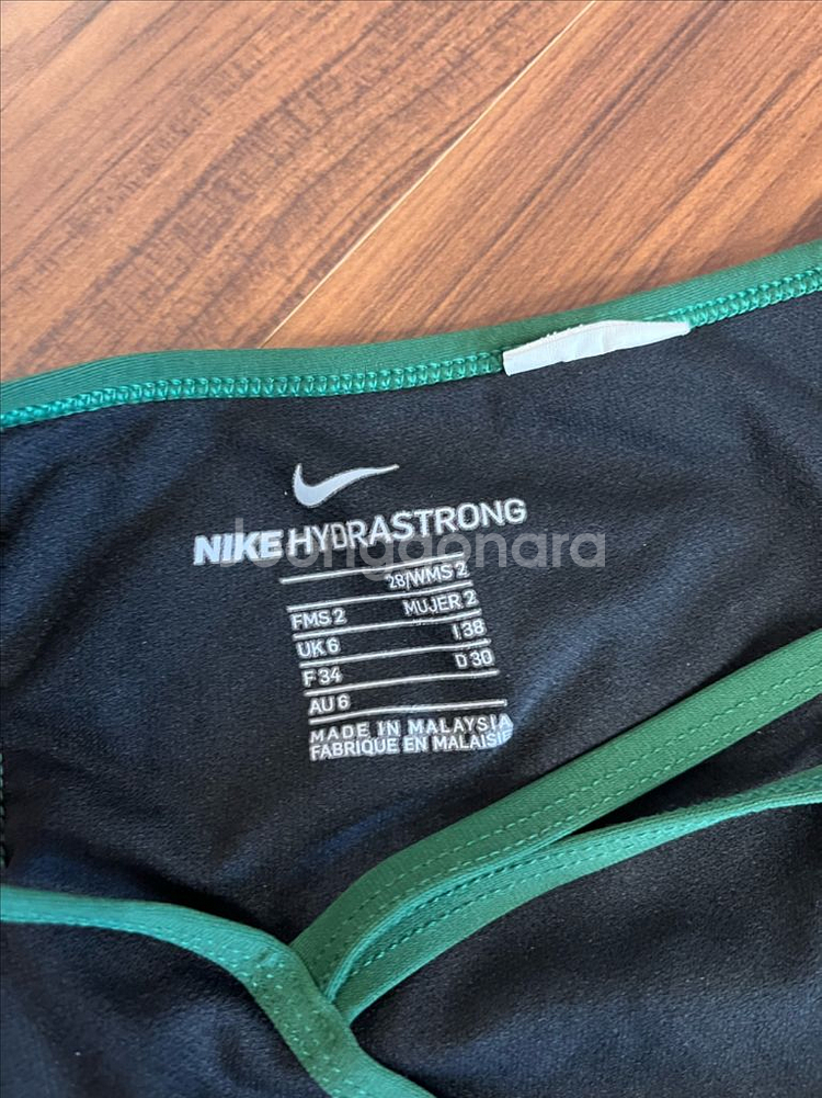 나이키 컷아웃 골지그린 수영복 28--3