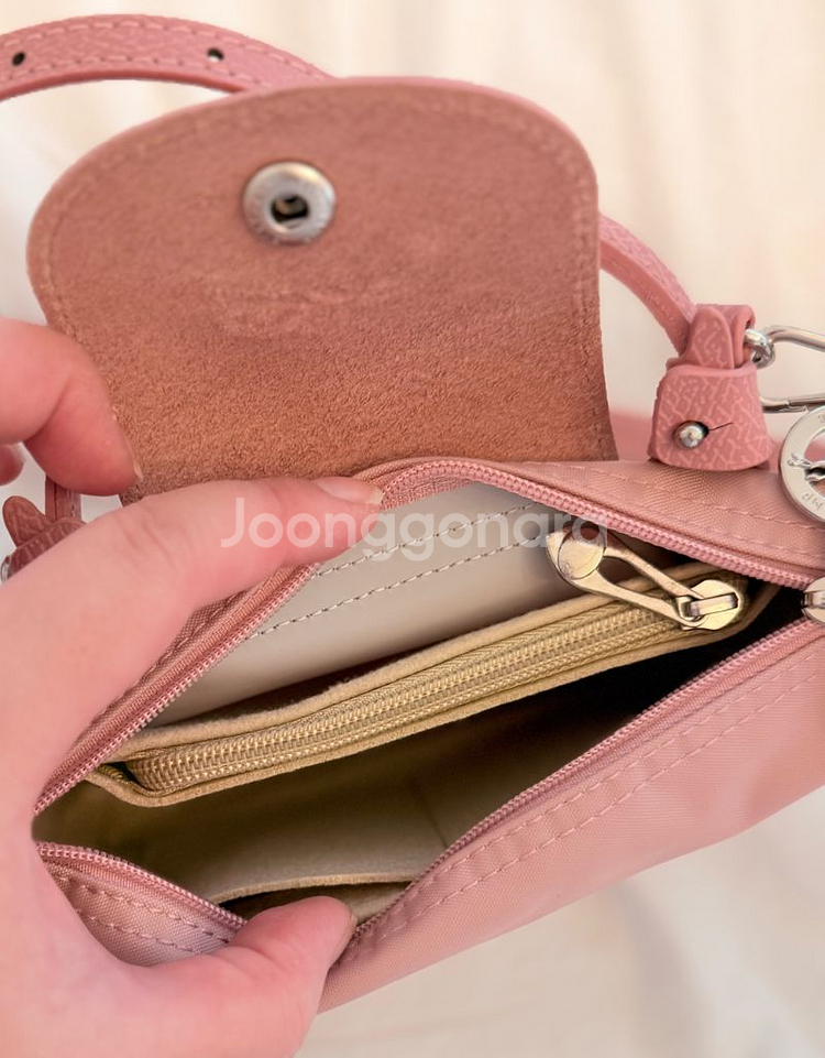 롱샴 핑크 가방--1