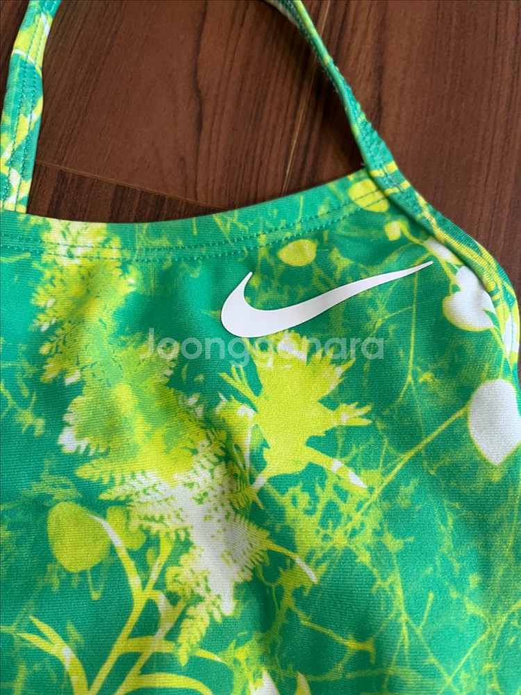 나이키 컷아웃 수영복 라임글로우 28--2