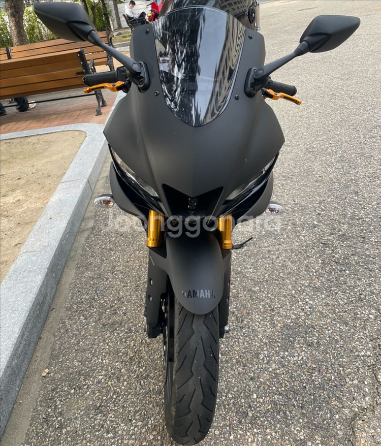 야마하 YZF-R3 오토바이 블랙--2