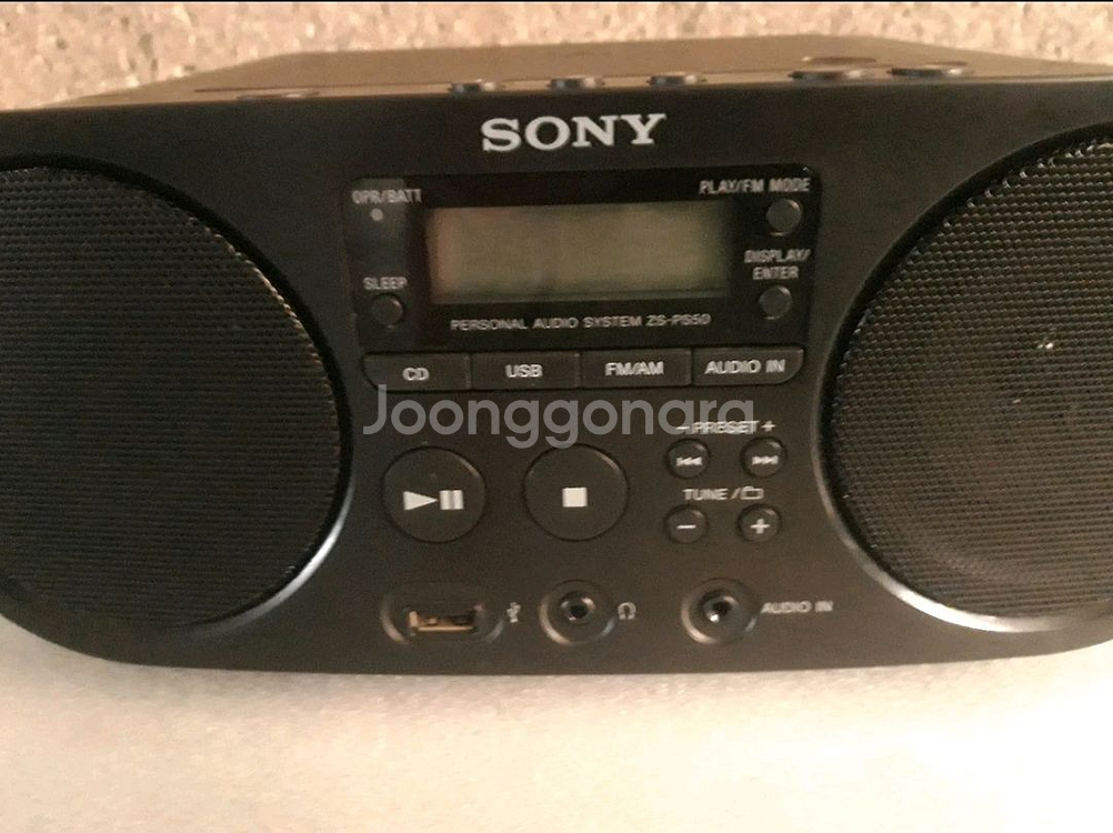 소니 CD/USB/라디오 플레이어 ZS-PS50--1