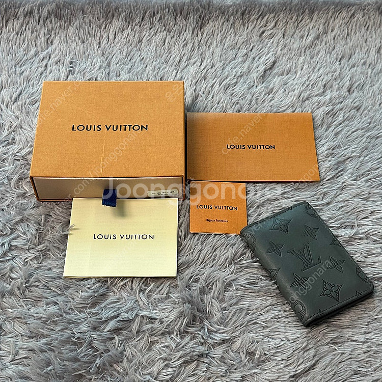 [풀구성] 루이비통 쉐도우 오거나이저 카드지갑 그레이--5