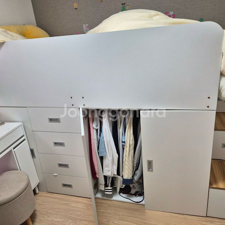 마티노가구 스타일 옷장형 멀티 수납 침대(슈퍼싱글)--1