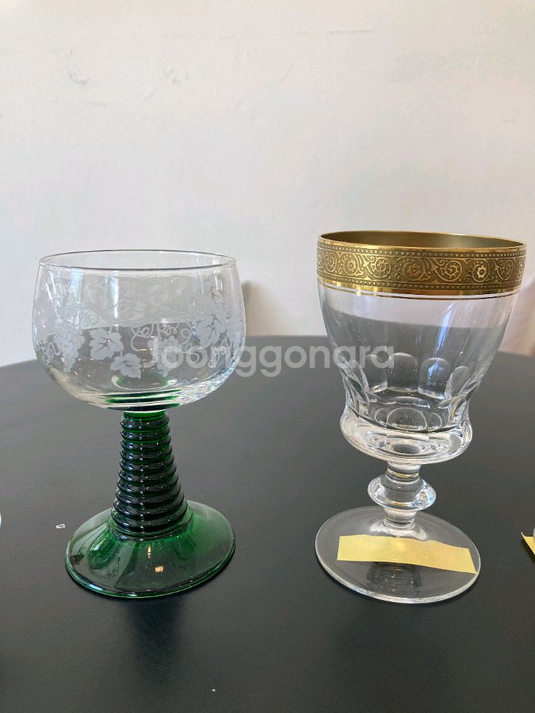 빈티지 유리잔 4종, 가격상이--1