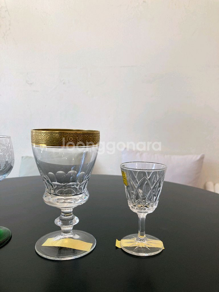 빈티지 유리잔 4종, 가격상이--2