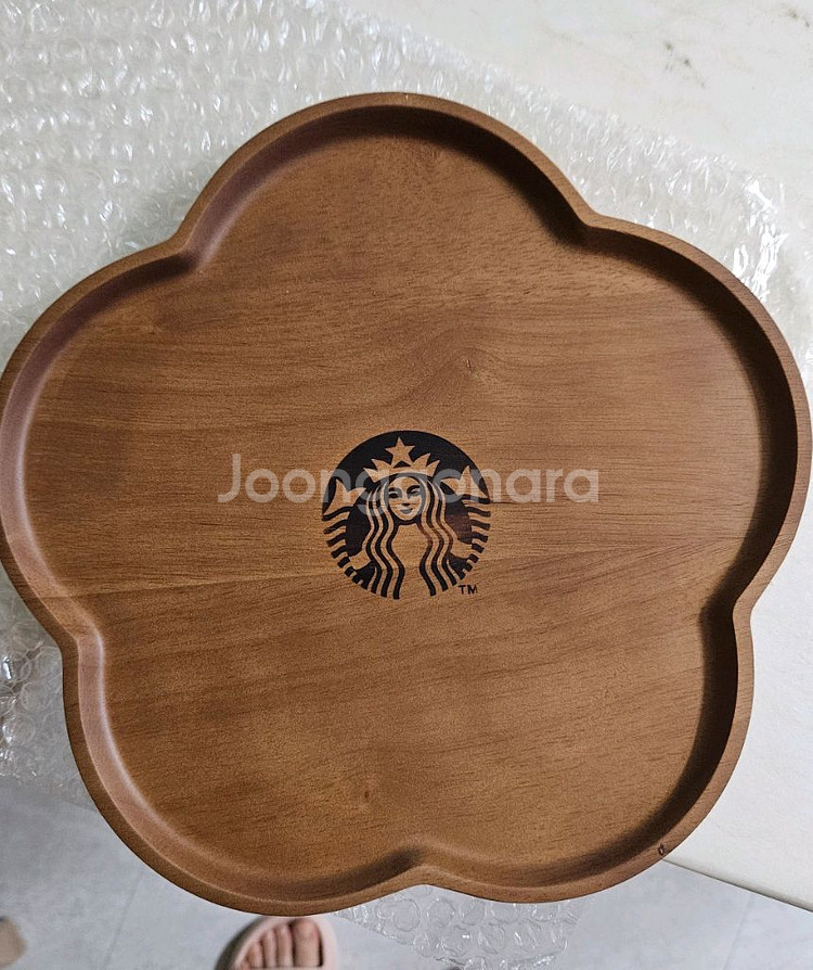 스타벅스 플라워 우드트레이--0