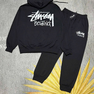 스투시 베이징 후드티 조거팬츠 세트