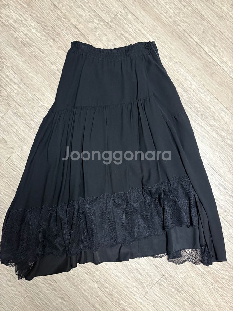 sjsj 레이스블록 스커트 61--5