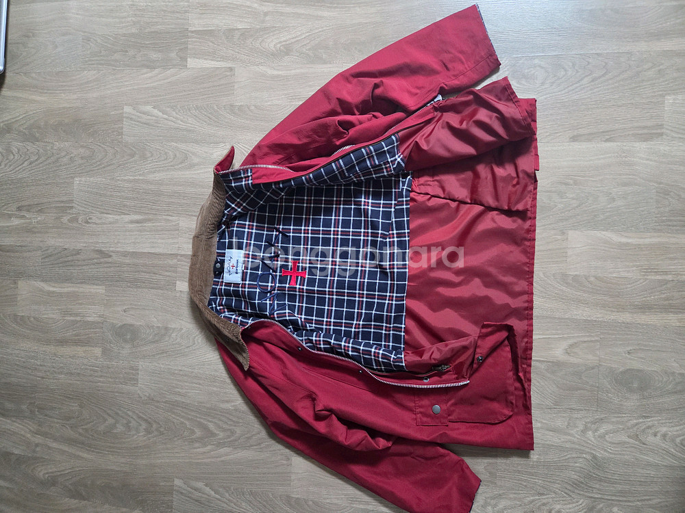 노아 바버 비데일 자켓 레드 XXL--3