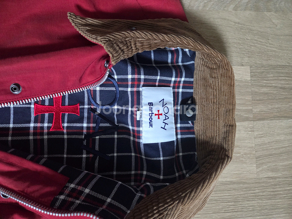 노아 바버 비데일 자켓 레드 XXL--5