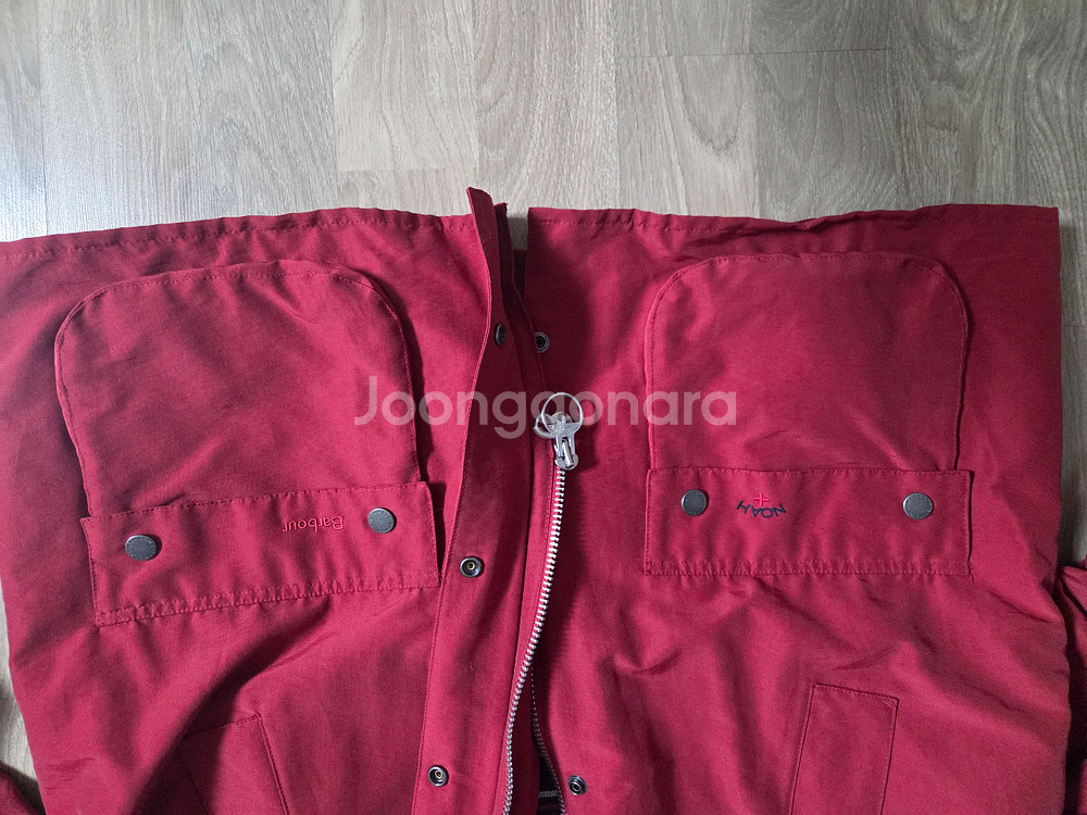 노아 바버 비데일 자켓 레드 XXL--4