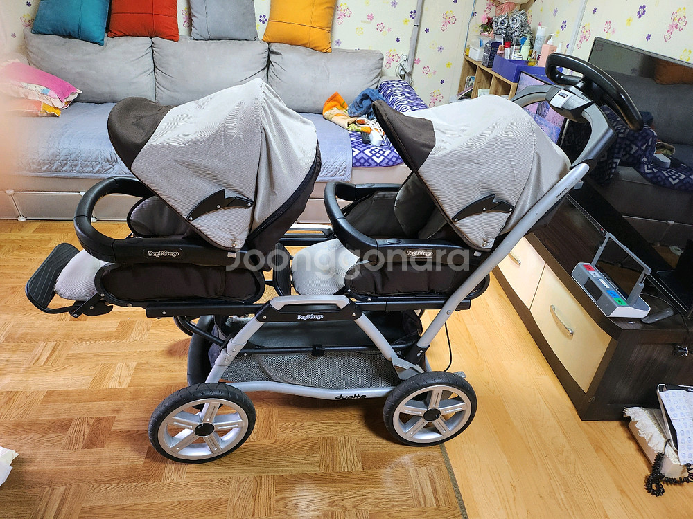 듀얼 트윈 유모차--1