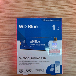 WD Blue SN5000 M.2 NVMe SSD 1TB 택포